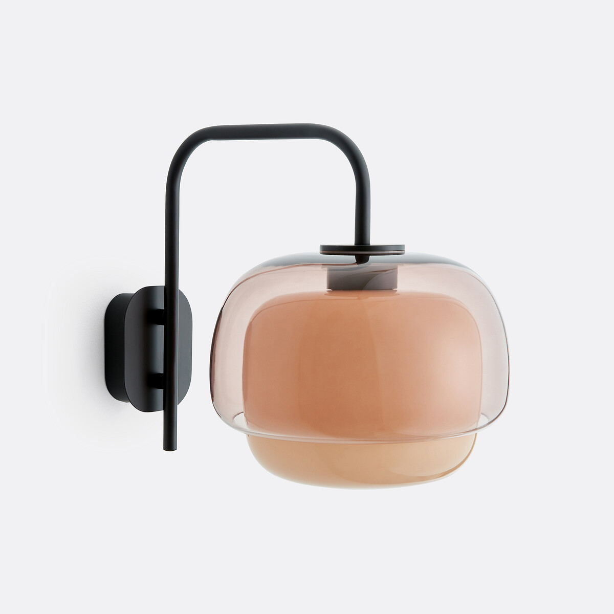 LA REDOUTE INTERIEURS<br>Arandela em vidro colorido e metal, Kinoko