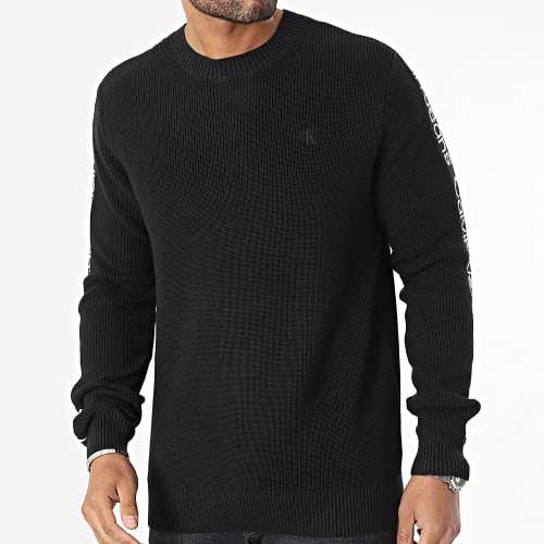 Pull Logo Tape Sweater 3808 Noir