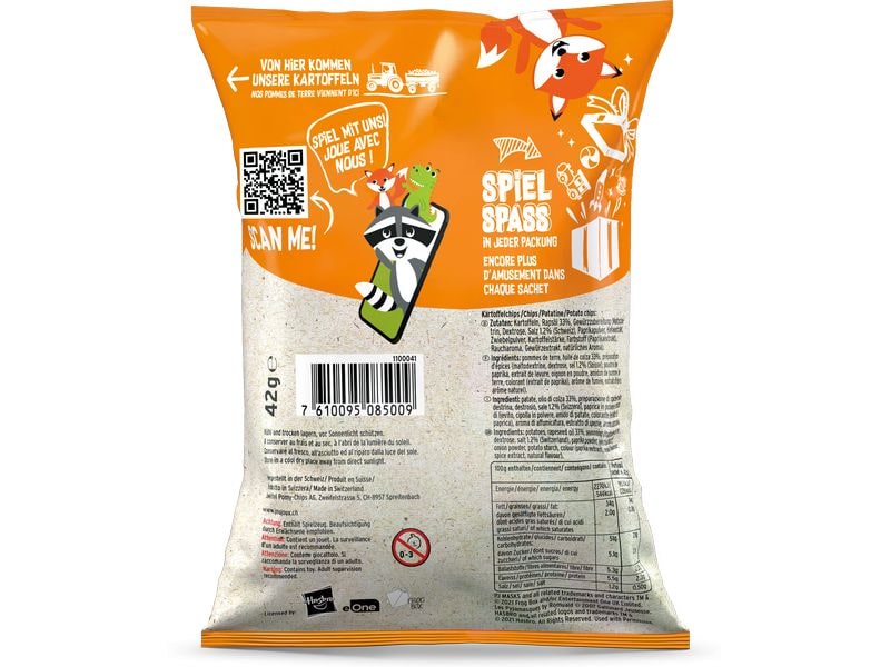Zweifel Chips Paprika 42 g Kartoffel Chips mit rauchig-würzigem Geschmack