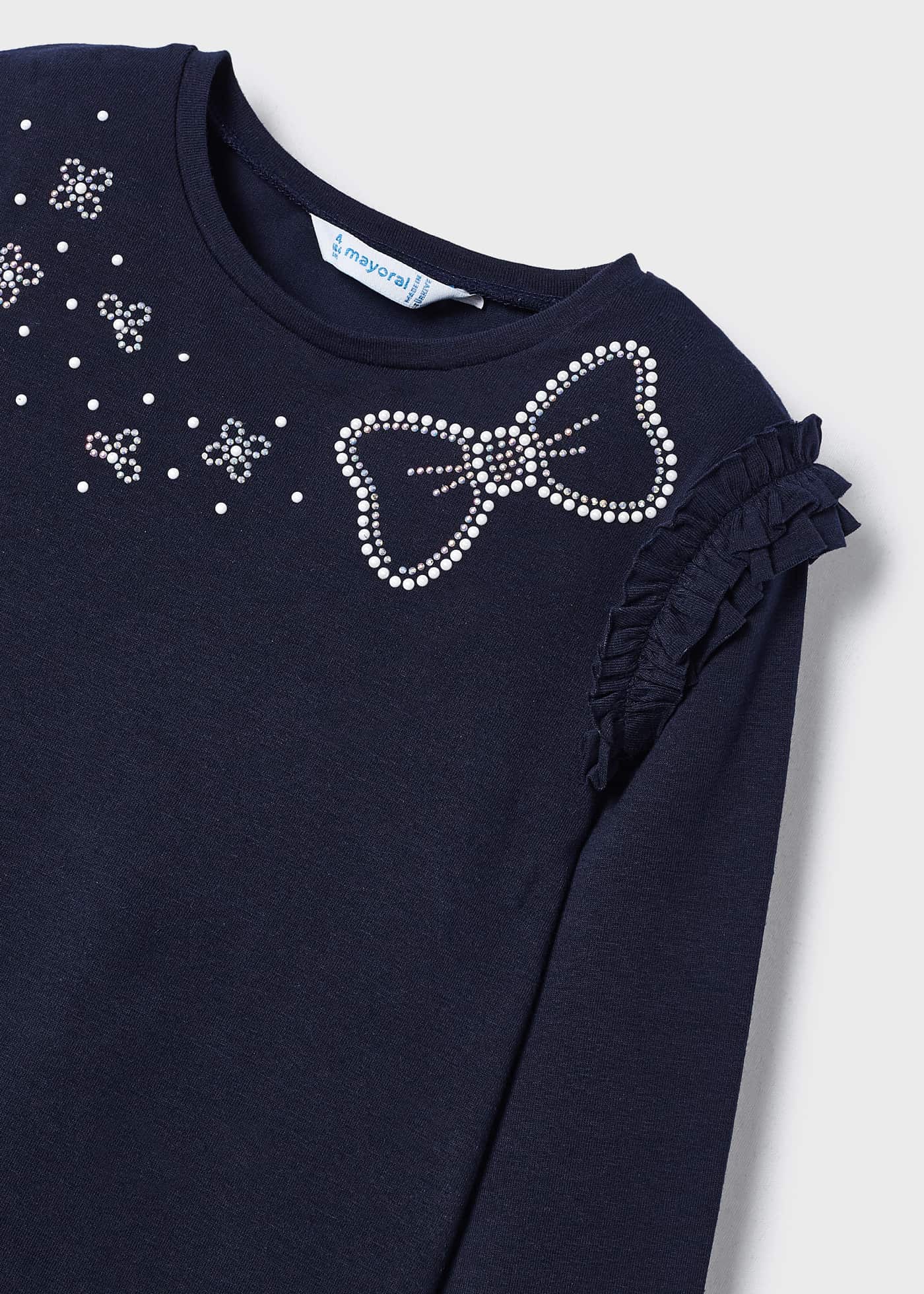 Camiseta Better Cotton com apliques para meninas - menina