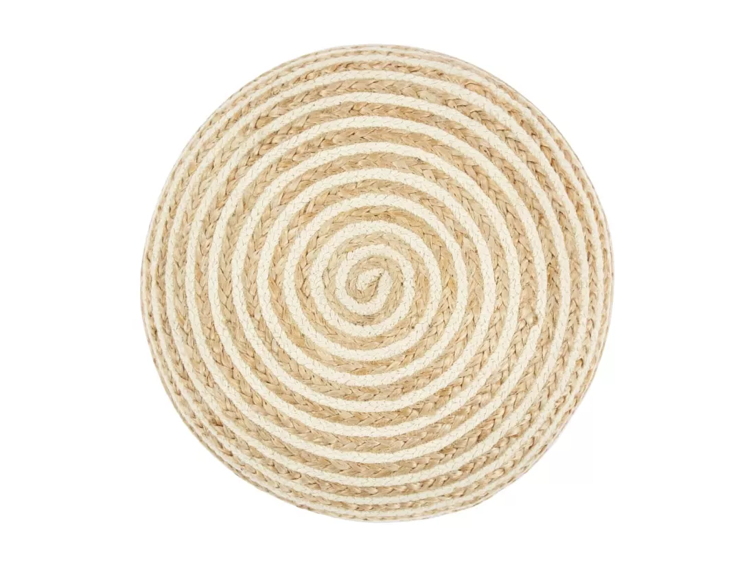 Pouf fait à la main 45x30 cm Jute