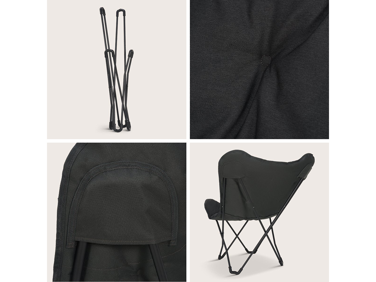 TRVLMORE Butterfly campingstoel - Black