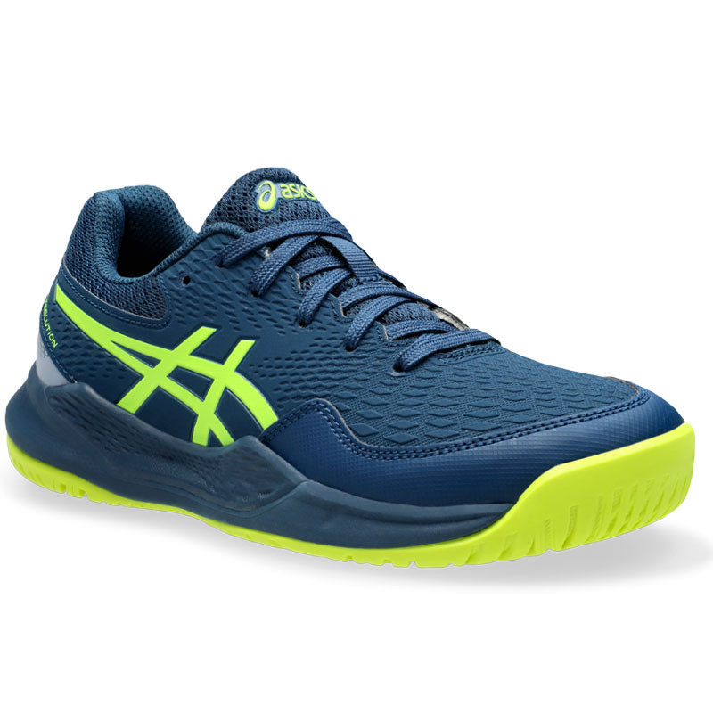 Asics Gel Resolution 9 GS junior bleu et jaune