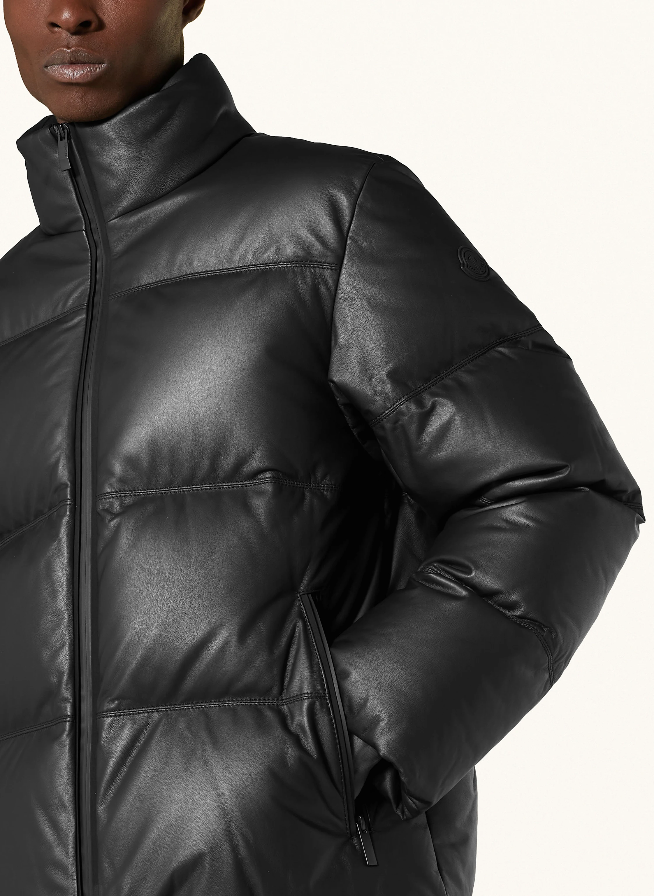 MONCLER Daunenjacke LIGONT aus Leder