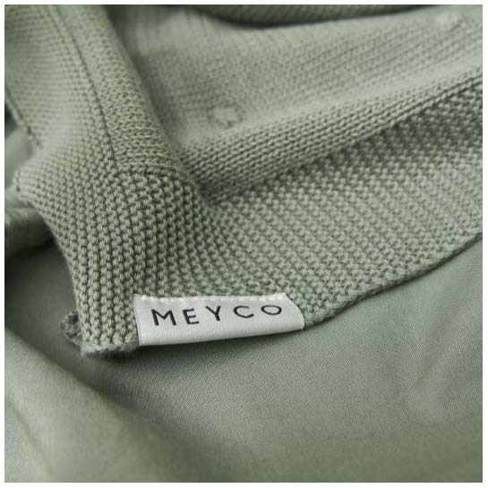 Meyco wiegdeken knots groen