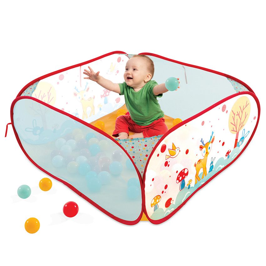 Aire de jeu Pop-up Lapin 90x90 cm - Ecru