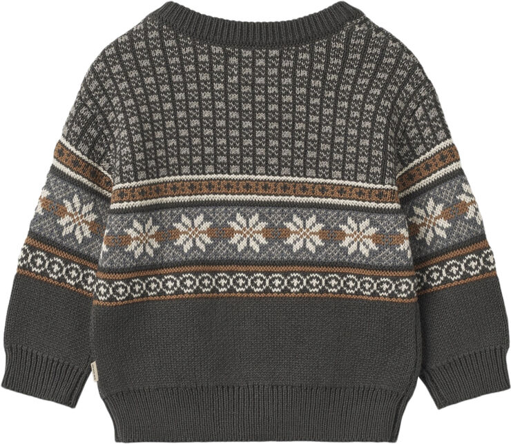 Wheat Jacquard Pullover Elias Raven