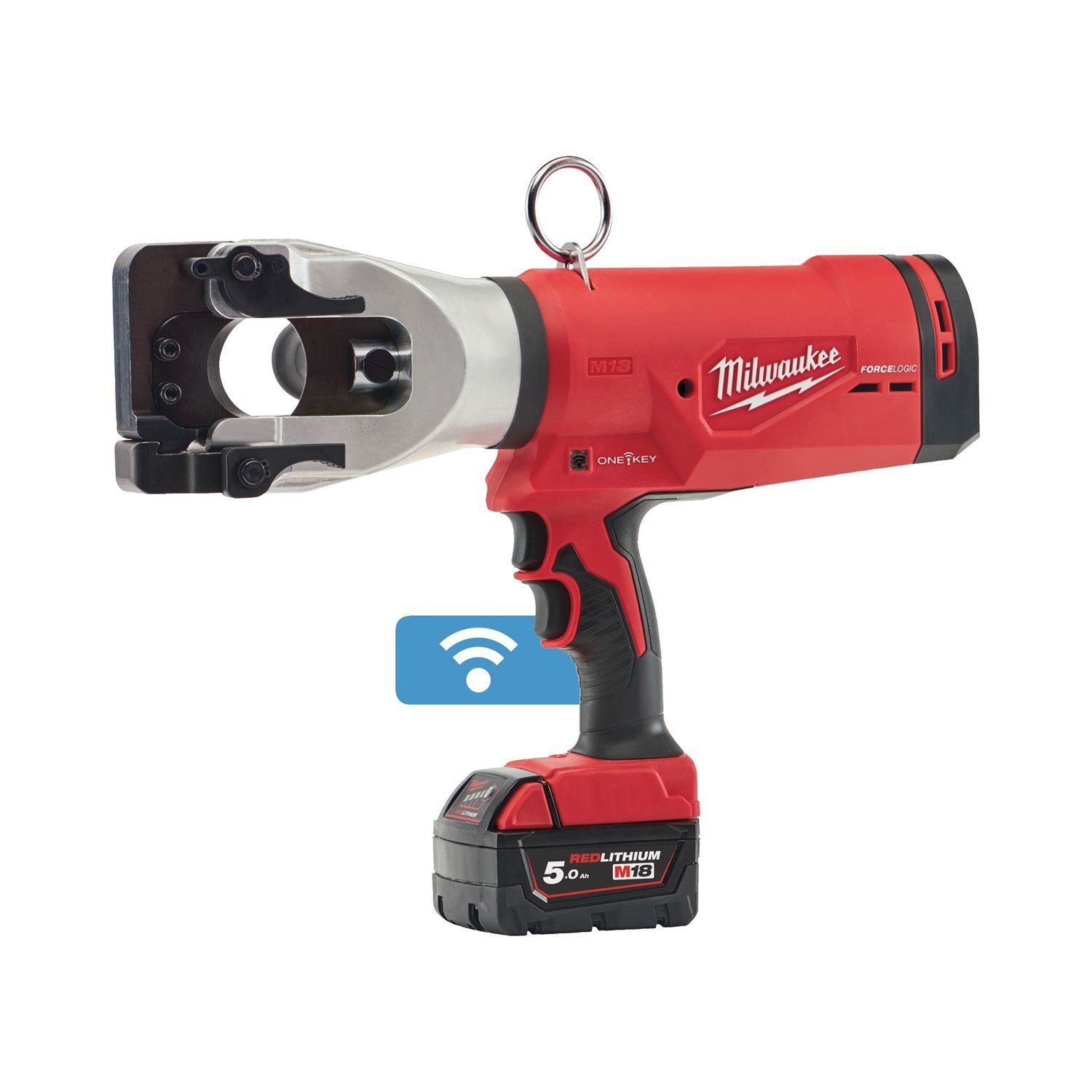 Milwaukee M18 HCC45-522C FORCE LOGIC™ Accu hydraulische kabelkniptang 44mm 18V 5.0Ah   2.0Ah in koffer - 4933459266