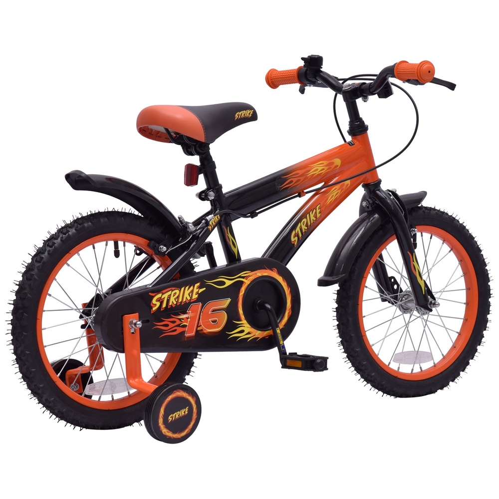 16-Zoll-Strike-Fahrrad in Orange und Schwarz