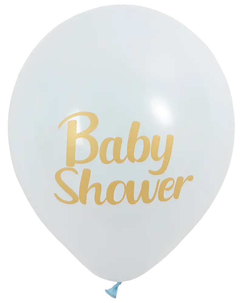 Ballon baby shower lyseblå 6-pak
