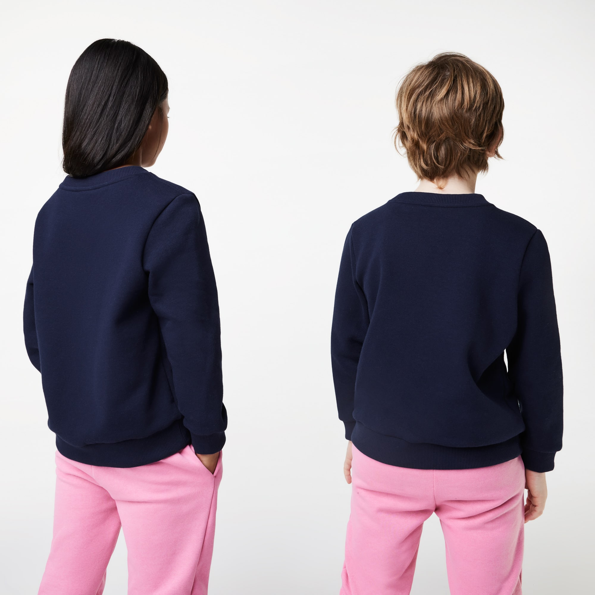 Sweatshirt enfant Lacoste en molleton de coton biologique Pullovers & Sweatshirts - Bleu - Lacoste - Enfant