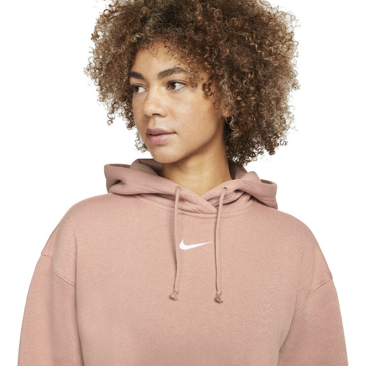 Nike sportswear essential fleece hoodie Pink
