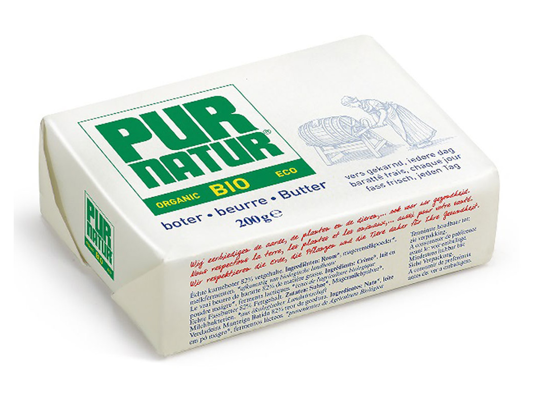 MANTEIGA PUR NATUR BIOLÓGICA SEM SAL 200G