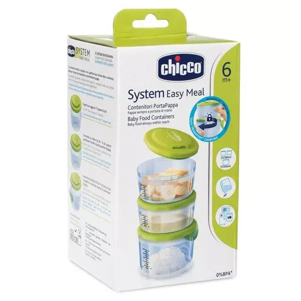 Recipiente para armazenamento de refeições Chicco Easy Meal +6m
