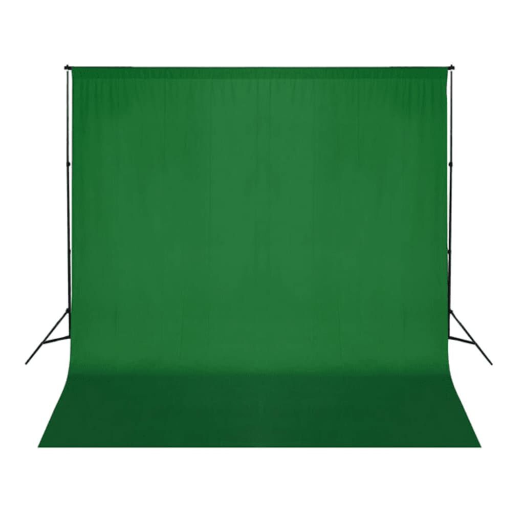 vidaXL Fotografische achtergrond zonder lijst, katoen, 300x300 cm, Chroma Key