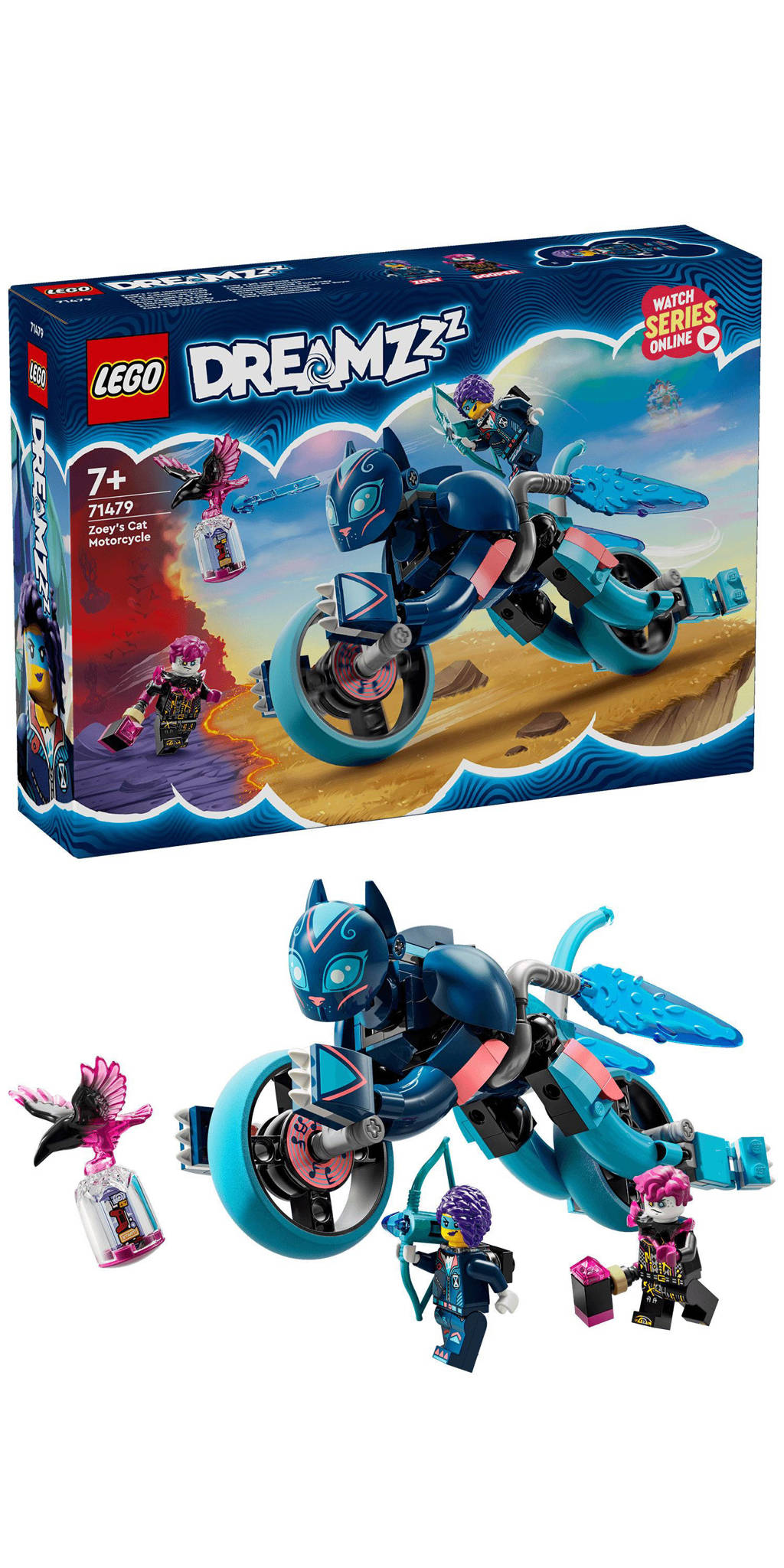 2-in-1 Zoey's kattenmotor Motor Speelgoed voor Kinderen 71479 DREAMZzz