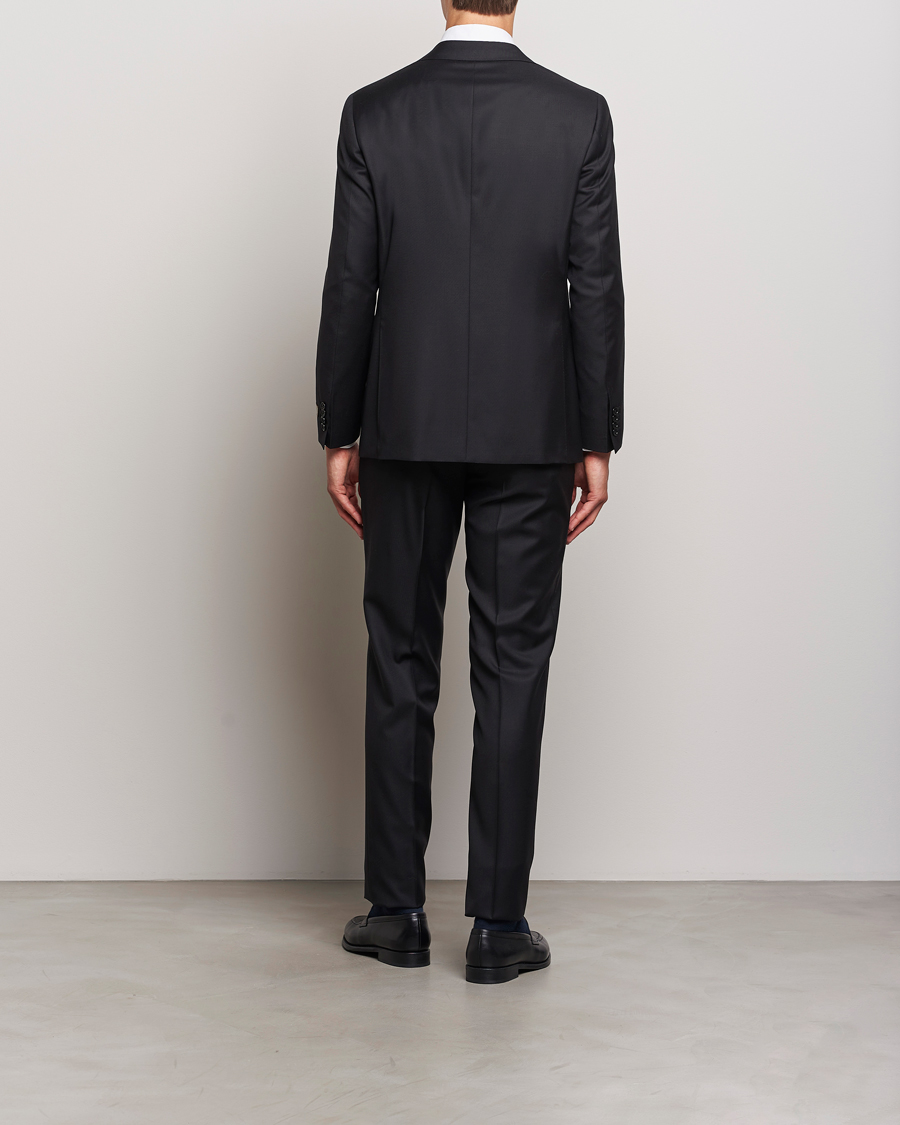 Canali Super 130s Wool Capri Suit Black