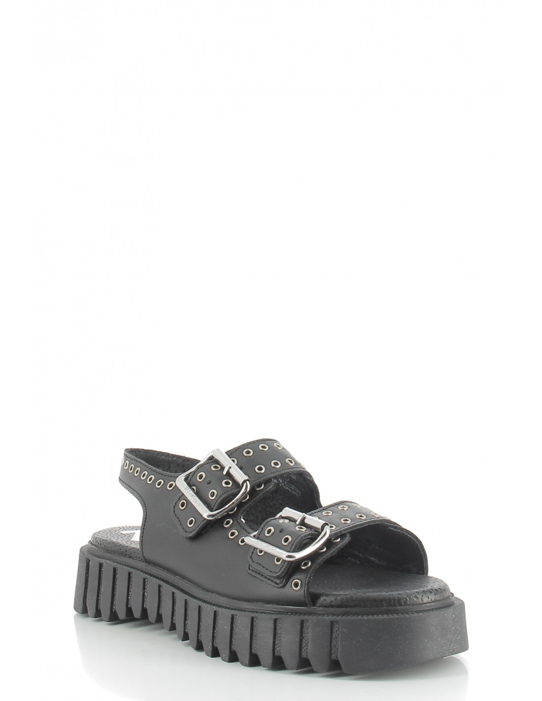 kickers Sandales femme kick falk cuir noir