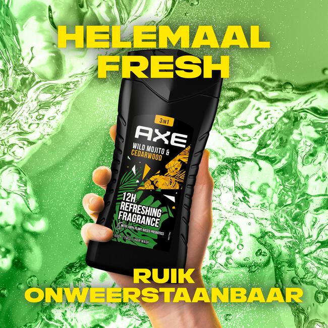 Axe Wild Green Mojito & Cedarwood 3-in-1 Douchegel 250 ML