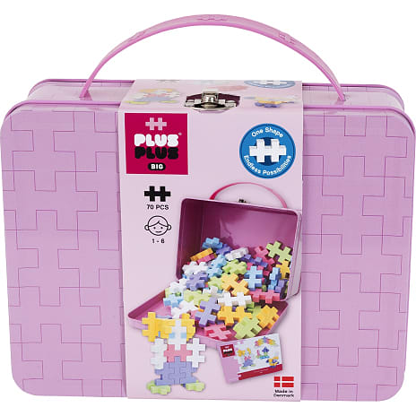 Plus Plus Big Metalkuffert Pastel - 70 dele