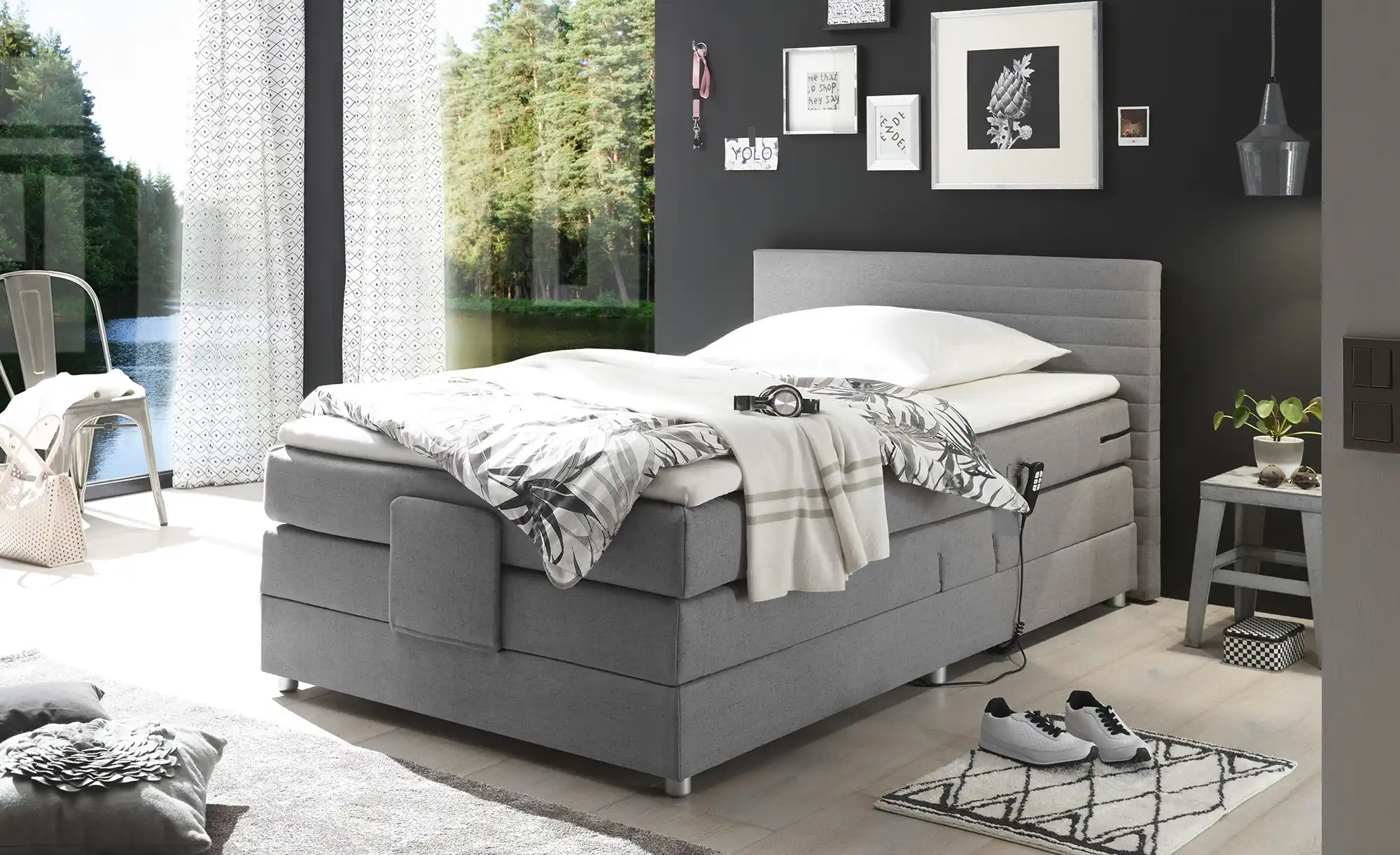 Boxspring-Motorbett Carmen