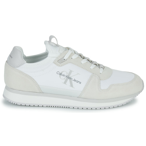 Calvin Klein Jeans - RUNNER SOCK LACEUP NY-LTH - Blanc