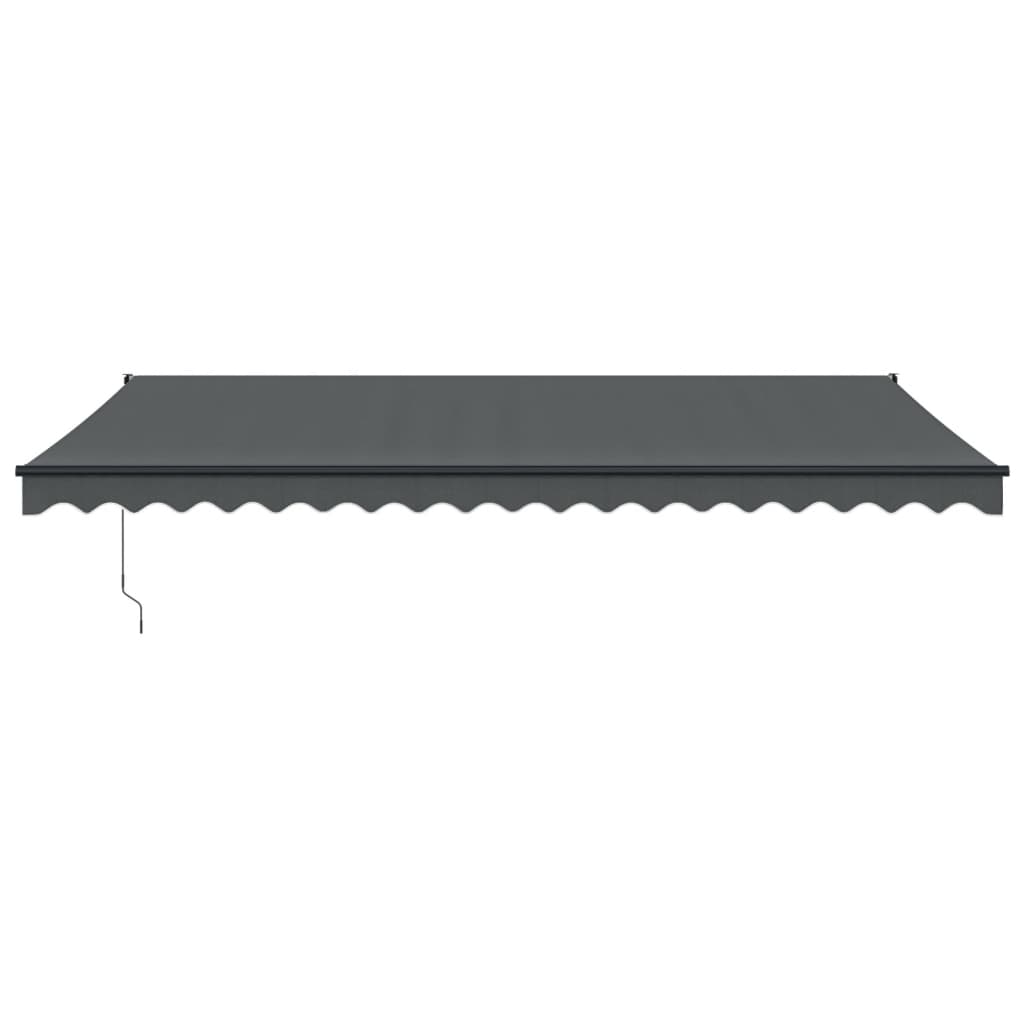 Auvent rétractable automatique anthracite 5x3 m
