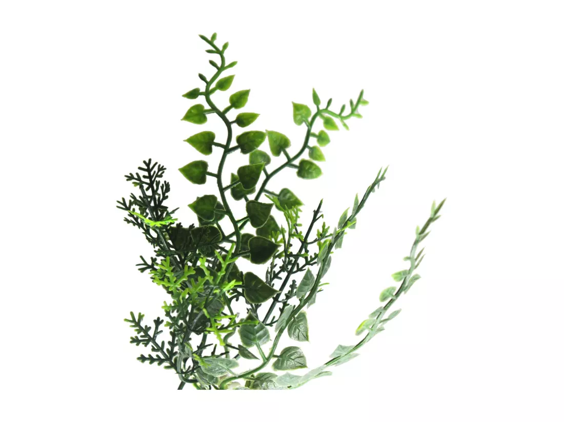 Fern - Décoration de mur vert artificiel, jeu de 4 panneaux de haie artificielle 50x50 cm