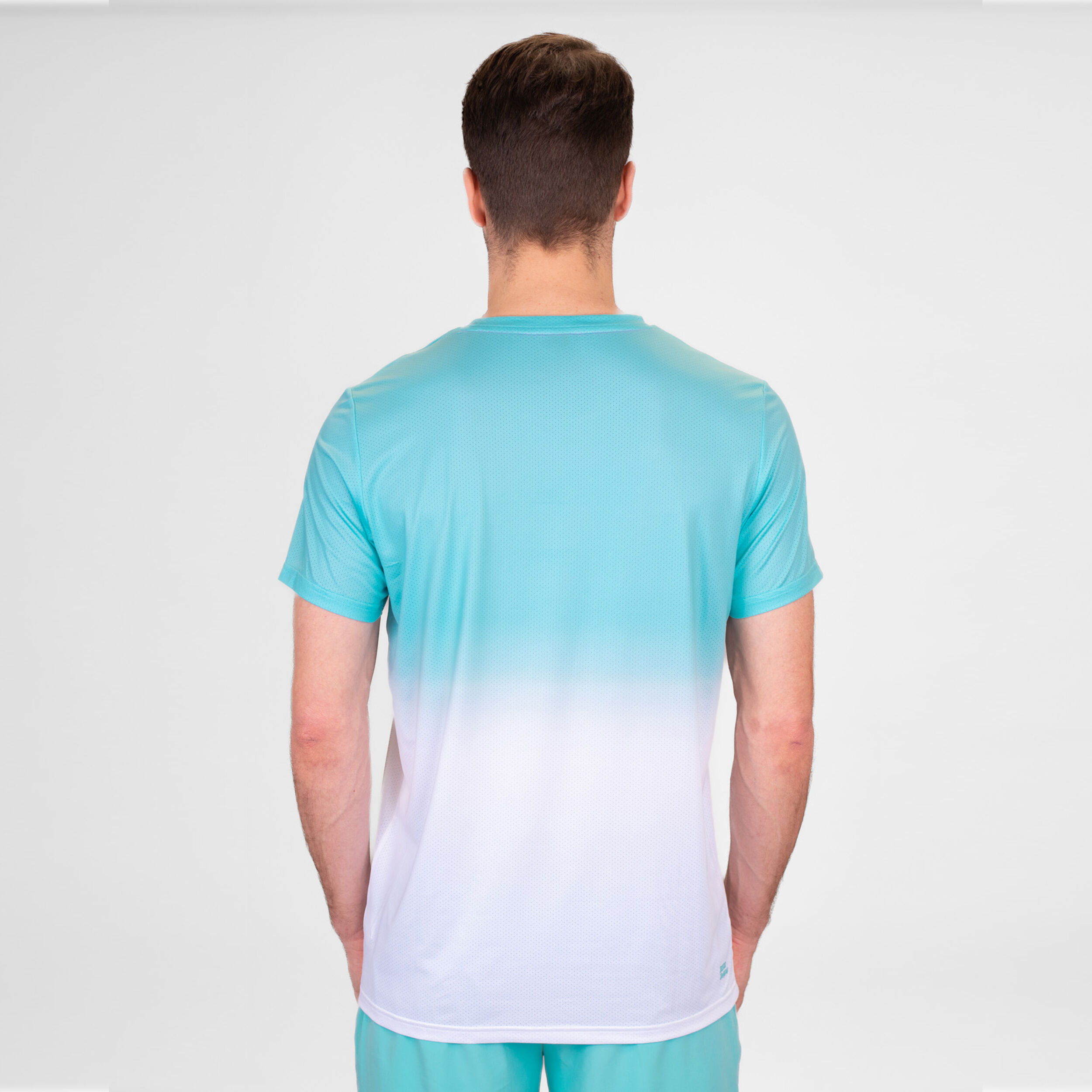 BIDI BADU Crew Gradiant T-shirt Hommes - Turquoise , Blanc