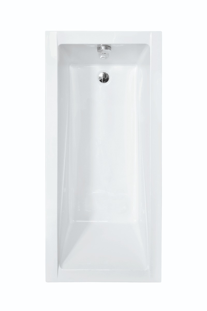Plazan Modern Slim ligbad acryl 160x70cm wit glans