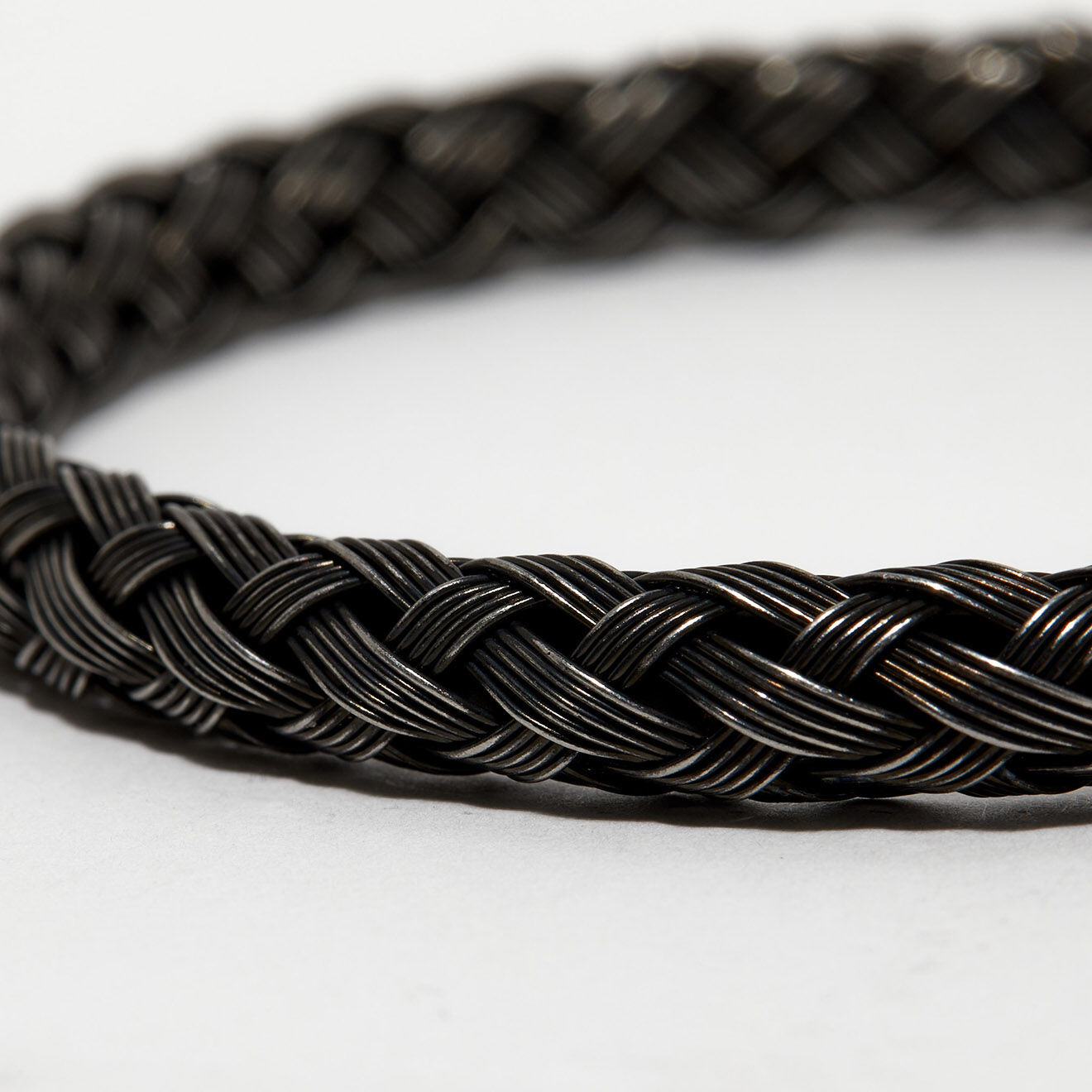 Jacobson Bracelet Tressé en Acier noir