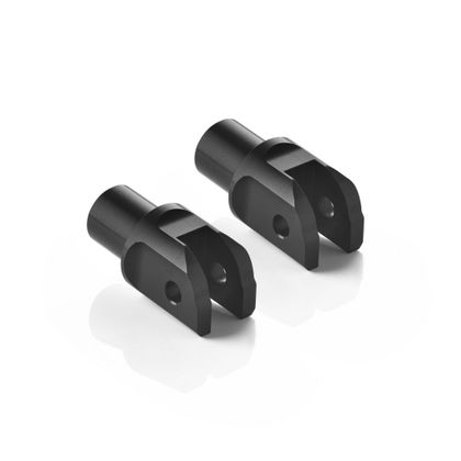 Adaptateur repose pied Rizoma Pilote / Passager - 18 mm - Noir