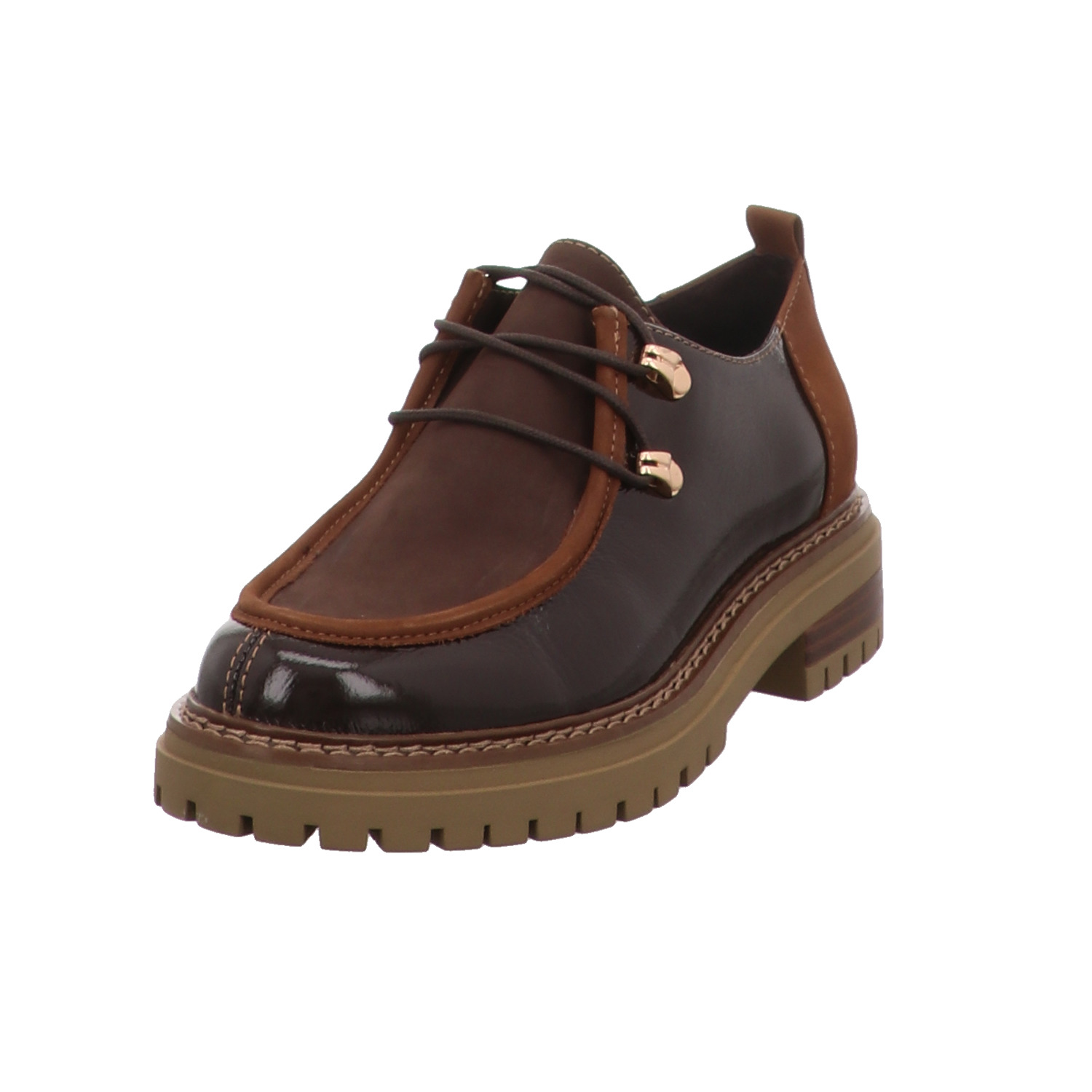 Damen Schnürschuh braun braun