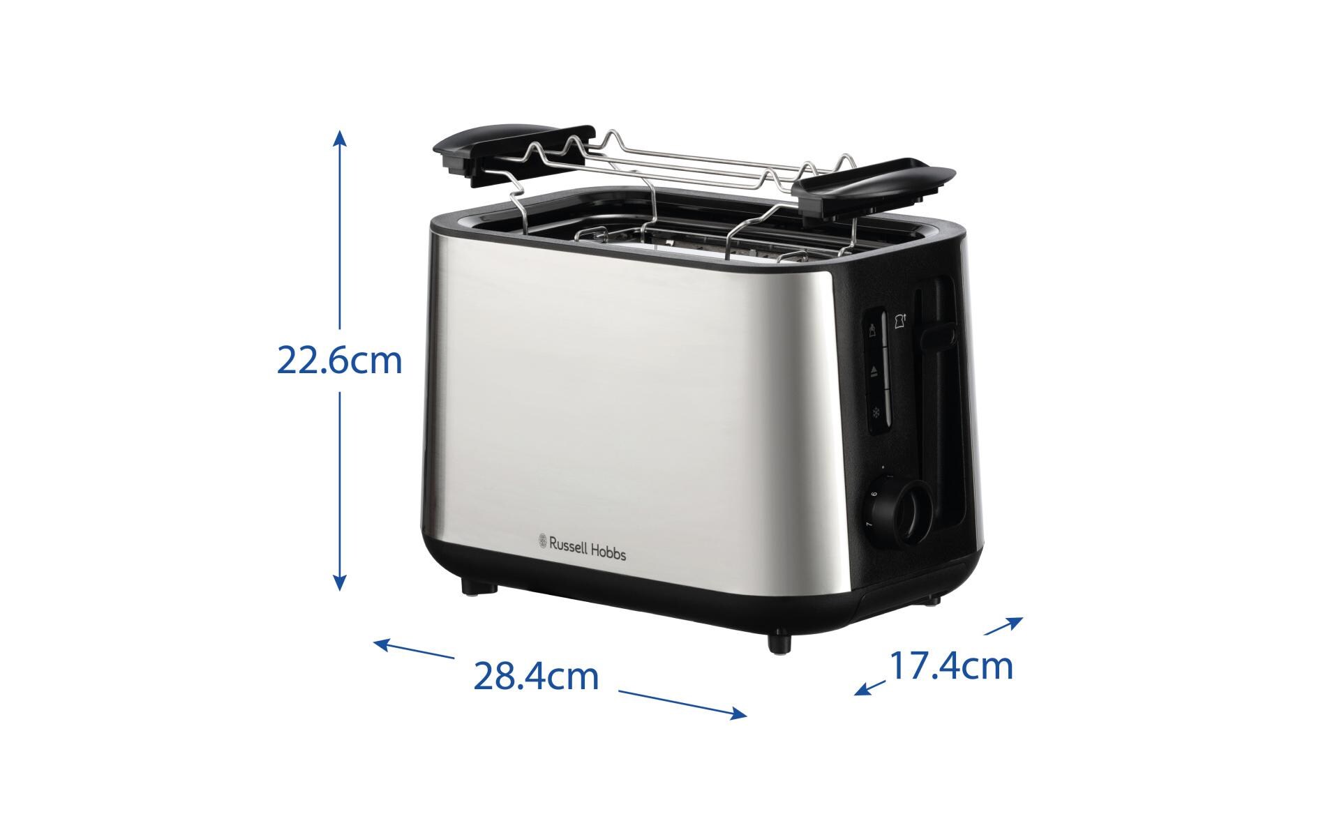 Toaster Heaton EdelstahlEdelstahl-Toaster mit 2 Toastschlitzen