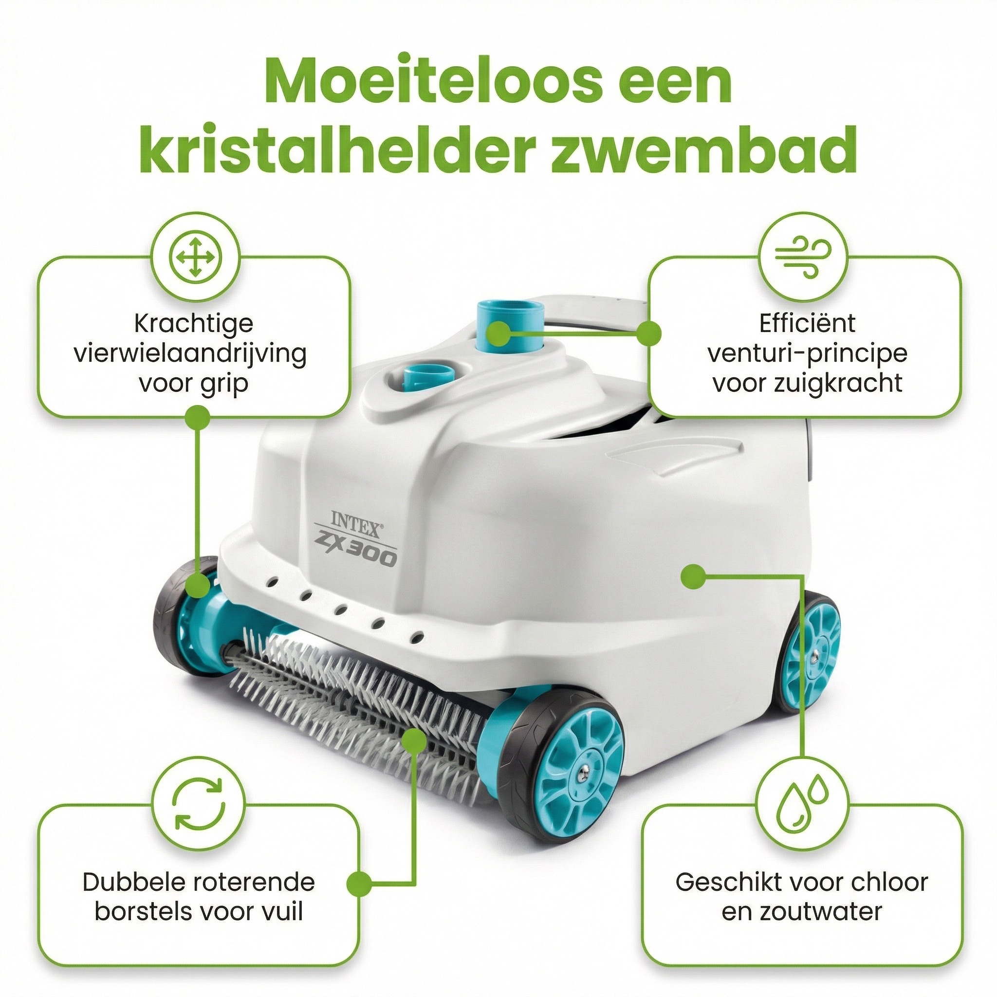 Intex ZX300 automatische zwembadstofzuiger