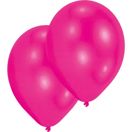 amscan Latexballons Hot Pink, 10 Stück