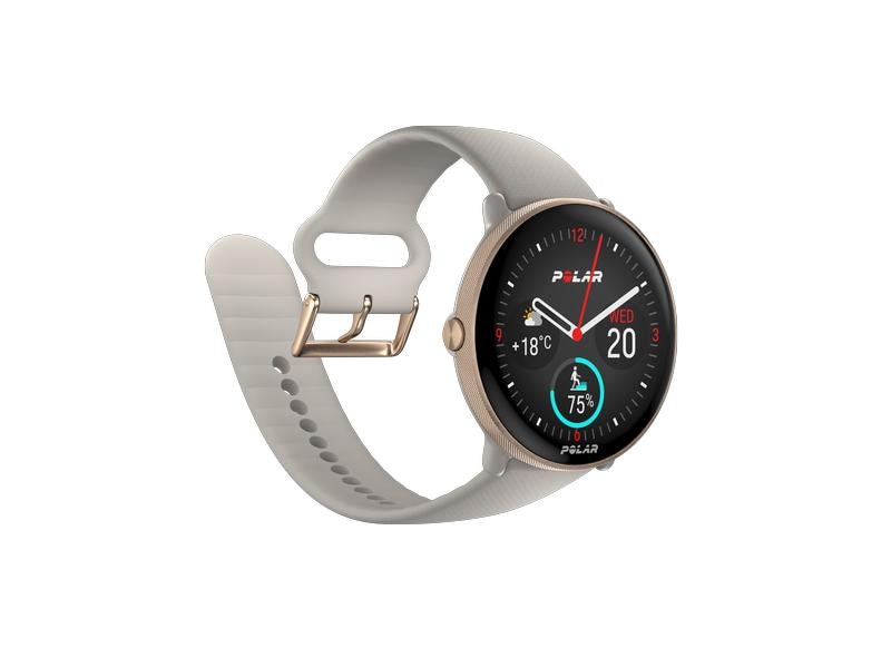 POLAR GPS-Sportuhr Ignite 3 Grau/Sand Fitnessuhr mit GPS