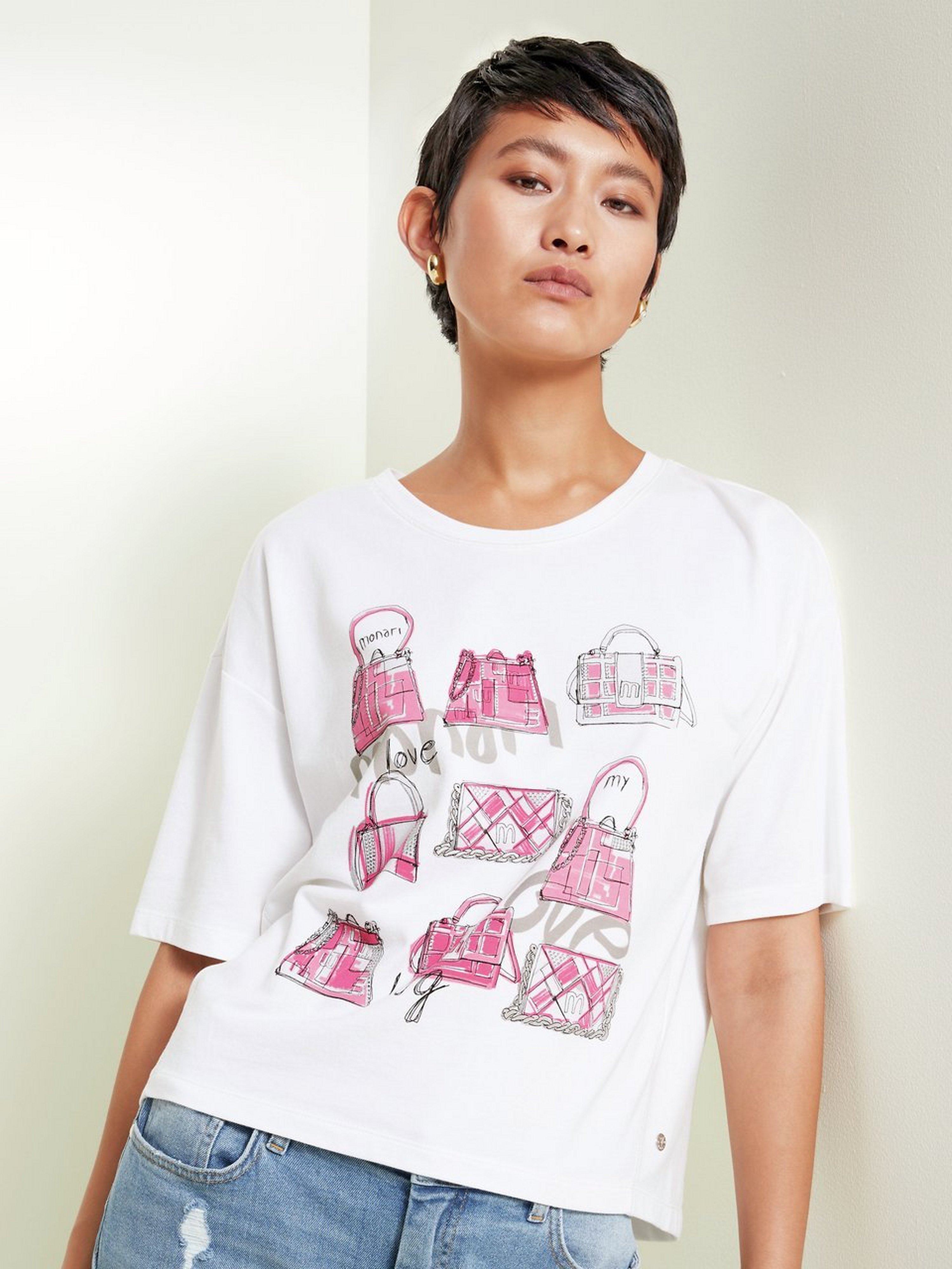 Rundhals-Shirt