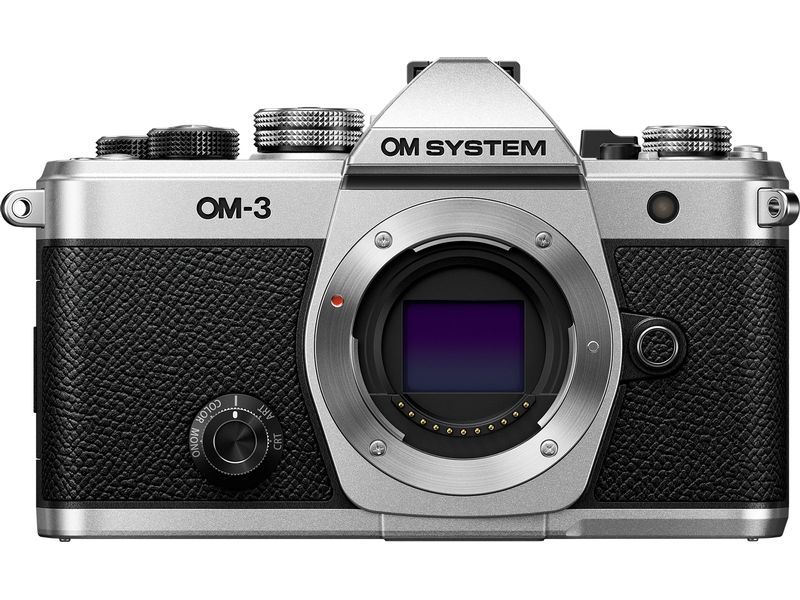 OM-System Fotokamera OM-3 Body Silber Kompakte, vielseitige Fotokamera in einem hochwertigen Metallgehäuse