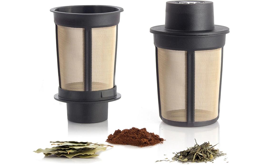 Teefilter-System Floating Basket L SchwarzDauerfilter mit Edelstahlgewebe