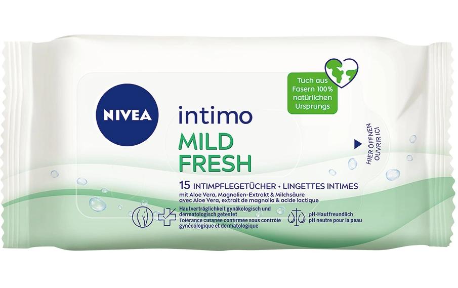 Intimpflege Mild Fresh 15 StückMilde Intimpflege-Tücher mit Aloe-vera und natürlicher Milchsäure