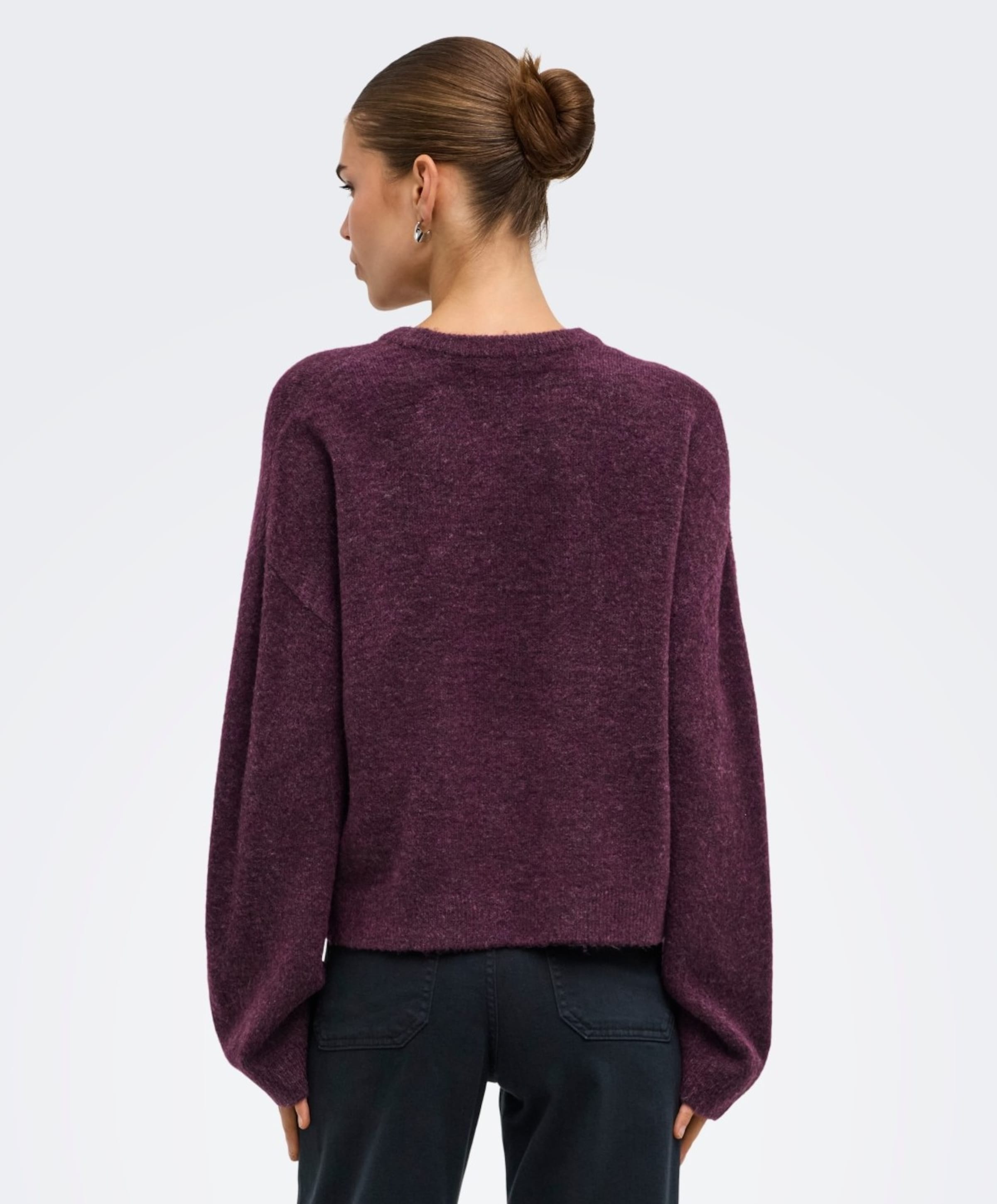 Only Dames trui bordeaux