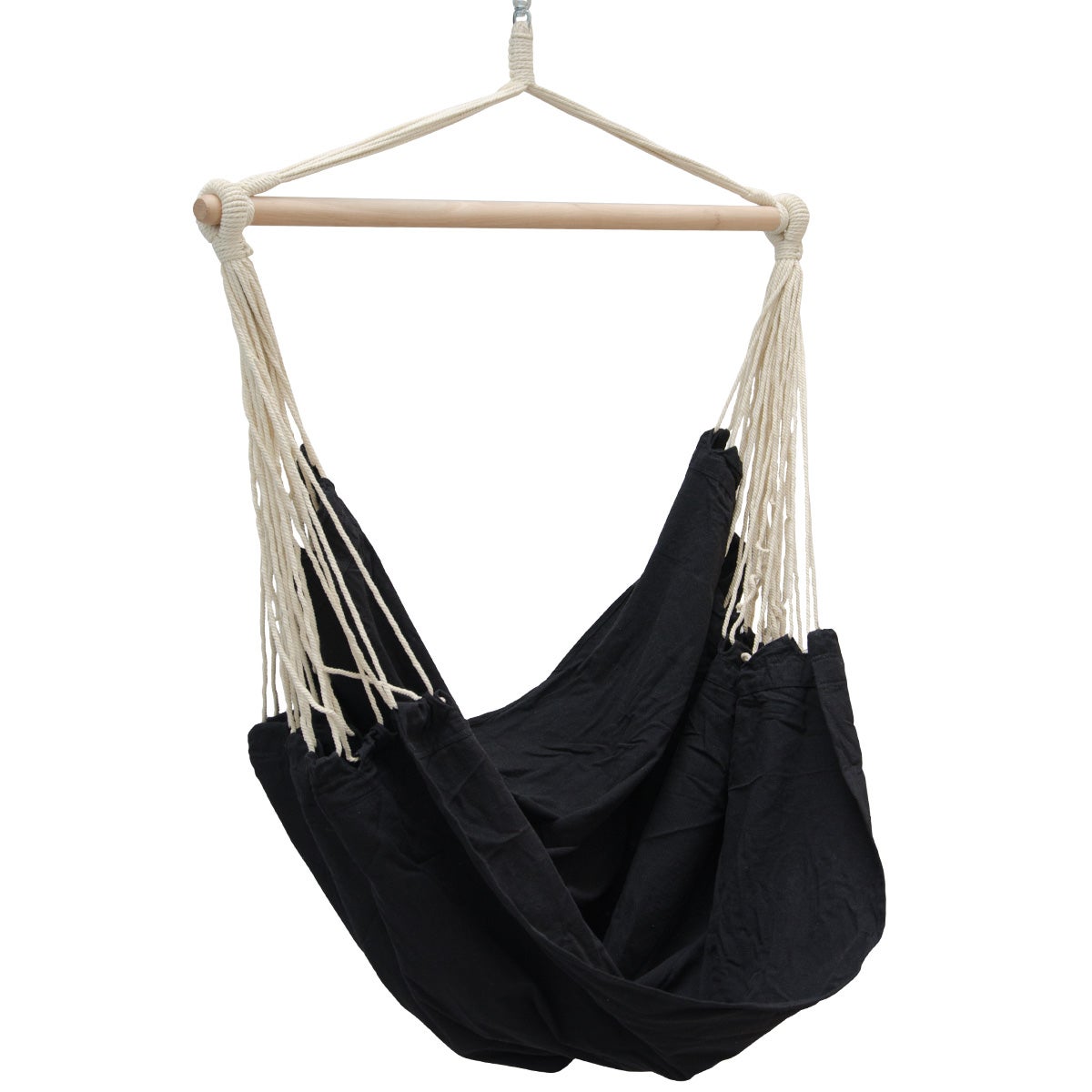 XXL Hangstoel Relaxstoel 185x130cm tot 150kg in Zwart