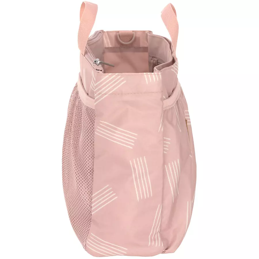 LÄSSIG Wickeltasche Casual Multitalent Organizer Soft Stripes rose