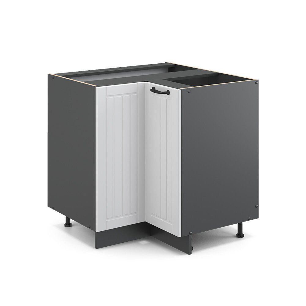 Vicco Eckunterschrank 87 cm FAME Line Küchenschrank Küchenzeile Landhaus Weiß Anthrazit