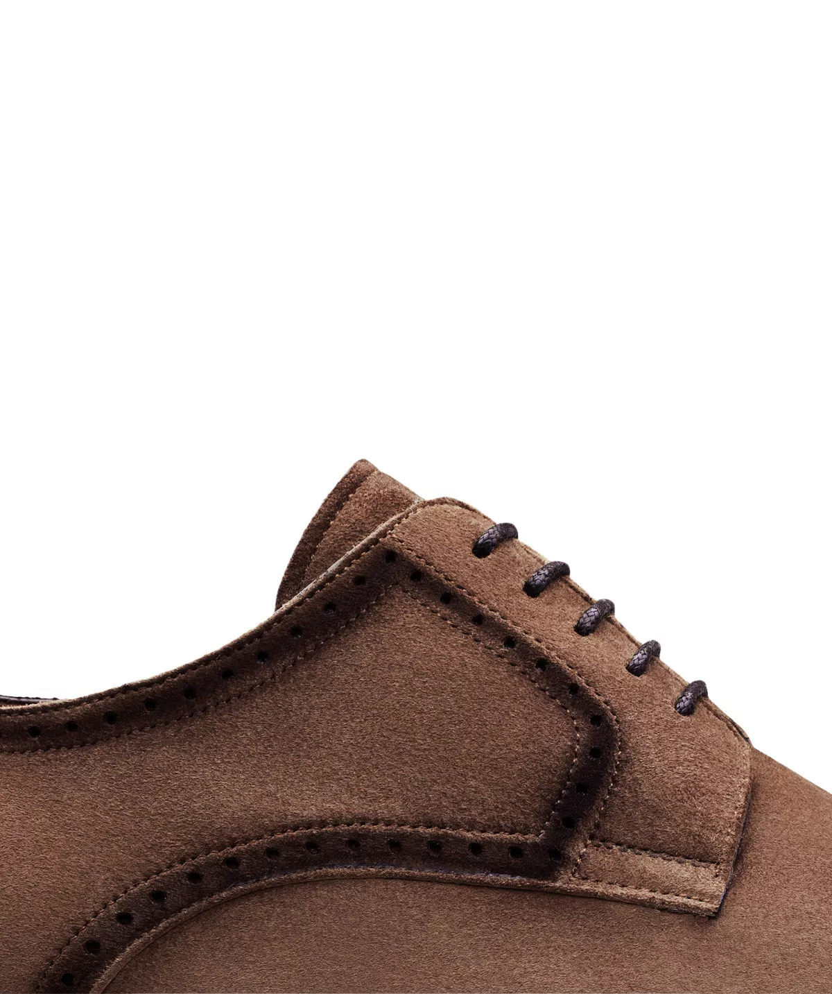 Derby PRIEURE Veau Velours Marron
