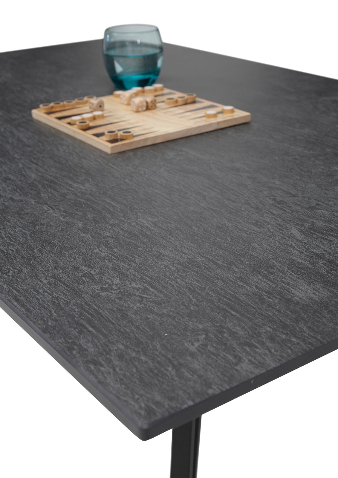 Couchtisch Jesse 110x46x70 cm Metall/Keramik schwarz