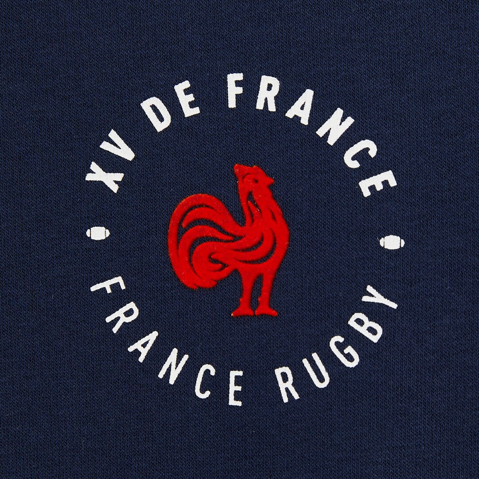Sweat zip licence France rugby Bleu foncé