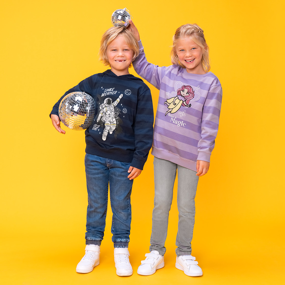 Topolino Mädchen Jeggings mit Elastikbund hellgrau
