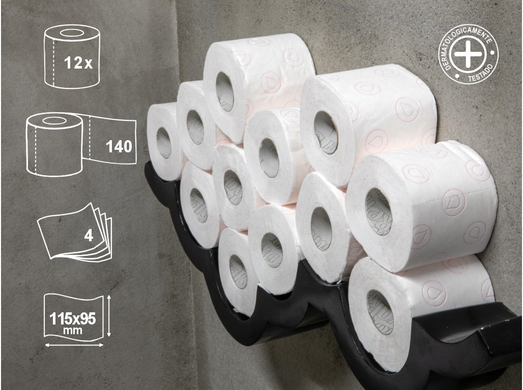 PAPEL RENOVA HIGIÉNICO 4 FOLHAS DECO 12 ROLOS